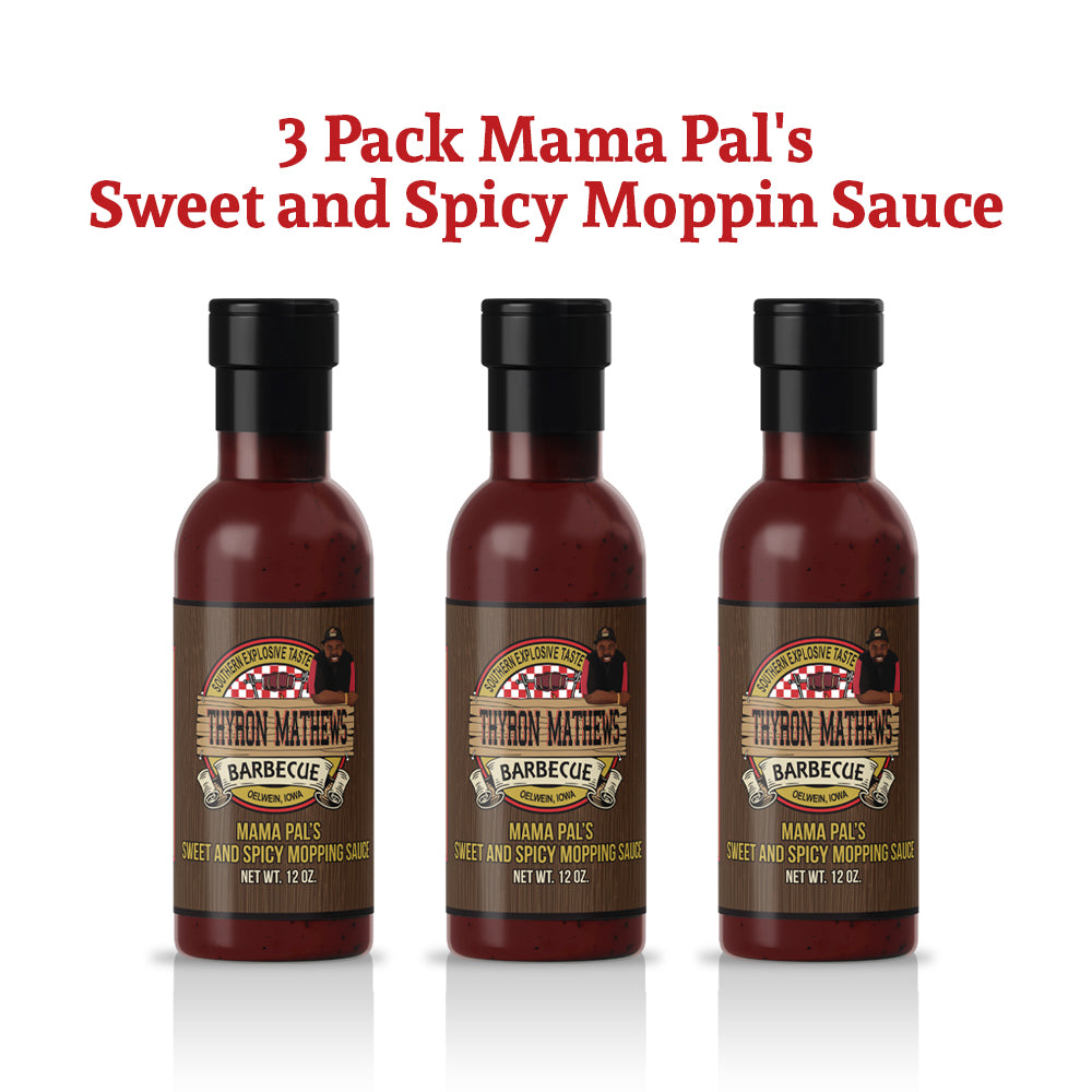 3 Pack Mama Pal's Sweet and Spicy Moppin Sauce