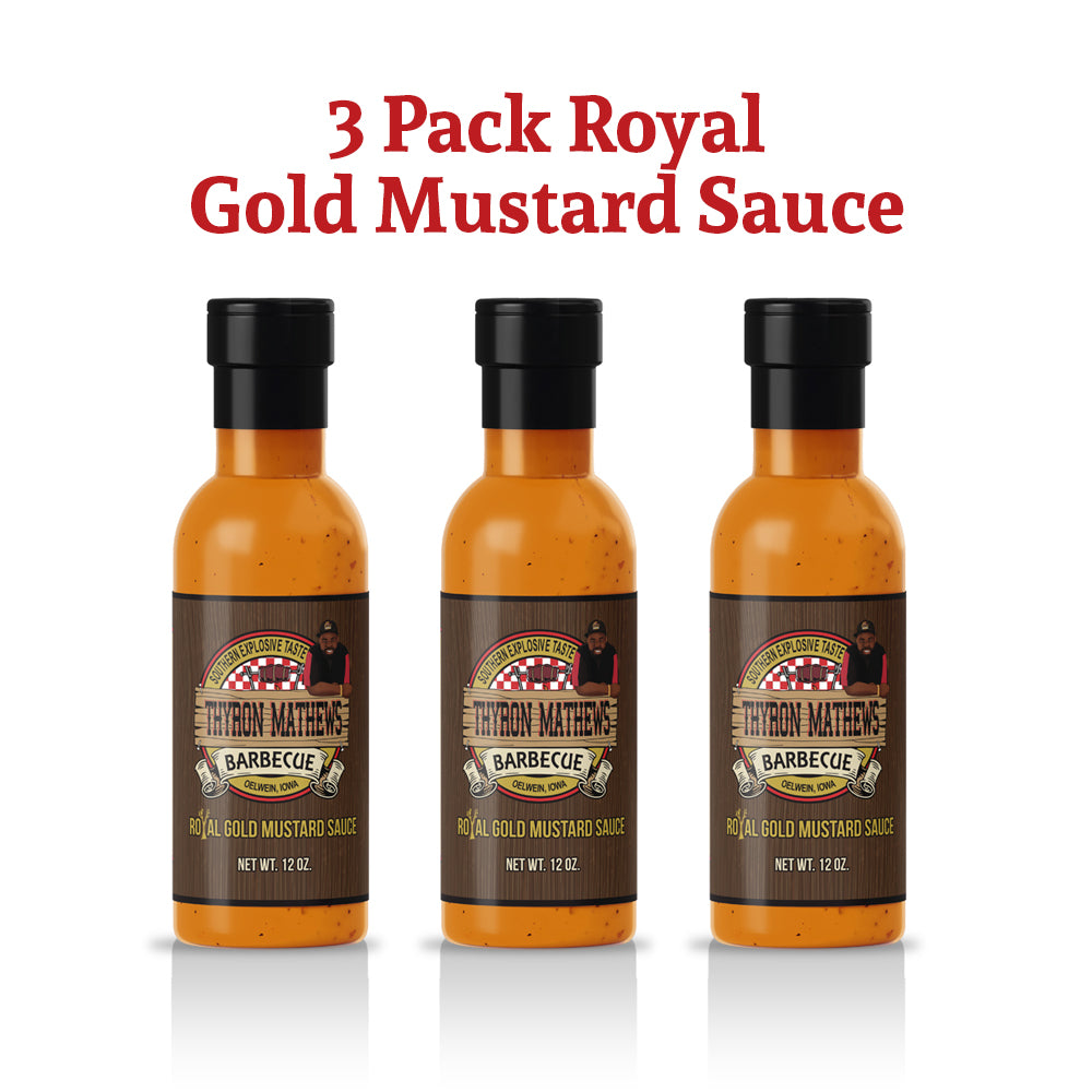3 Pack Royal Gold Mustard Sauce
