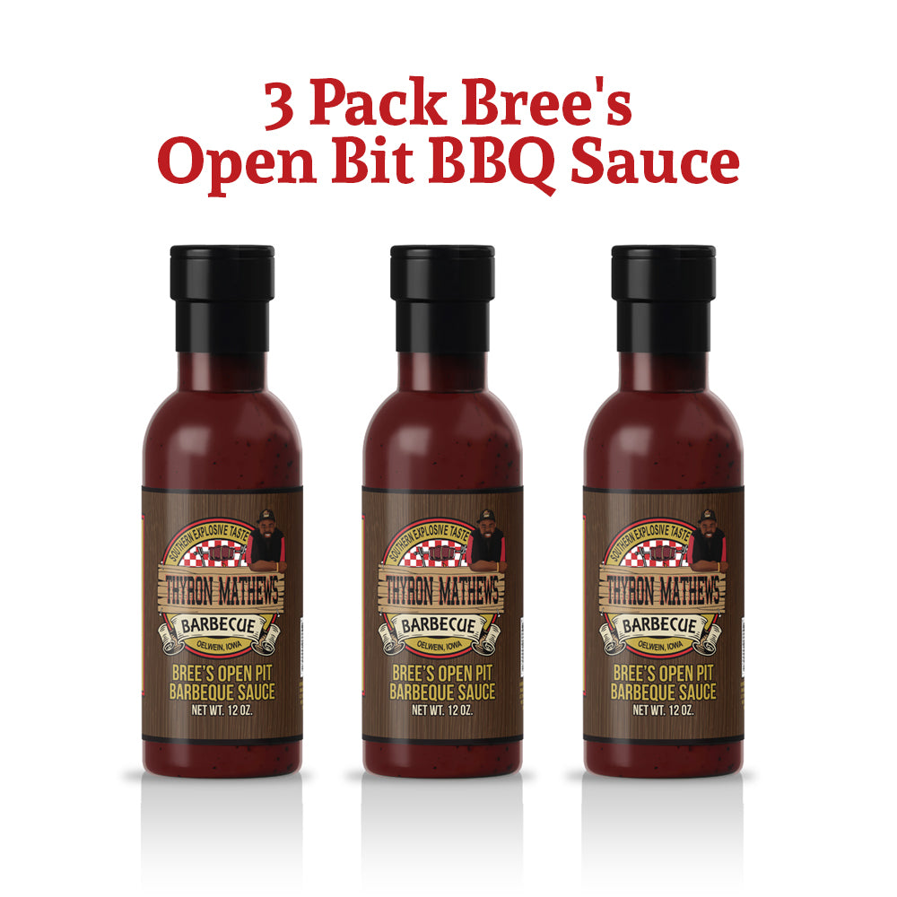 3 Pack Bree's Open Bit BBQ Sauce