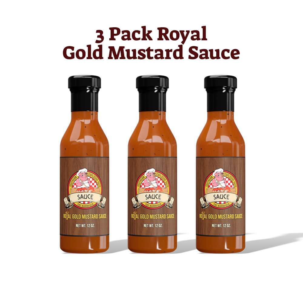 3 Pack Royal Gold Mustard Sauce